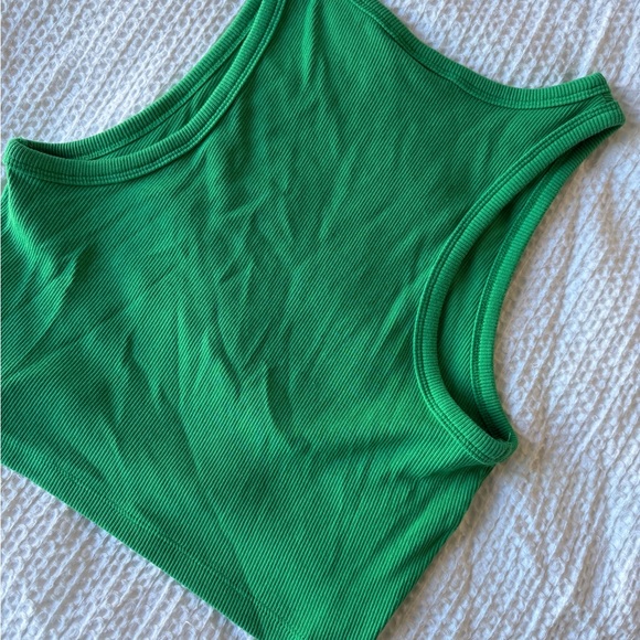 H&M Green Ribbed Basic Tank Top - Picture 5 of 6